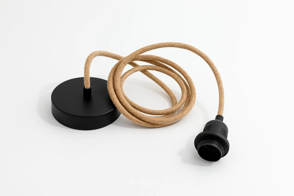 Câble élctrique pour luminaire suspension avec douille