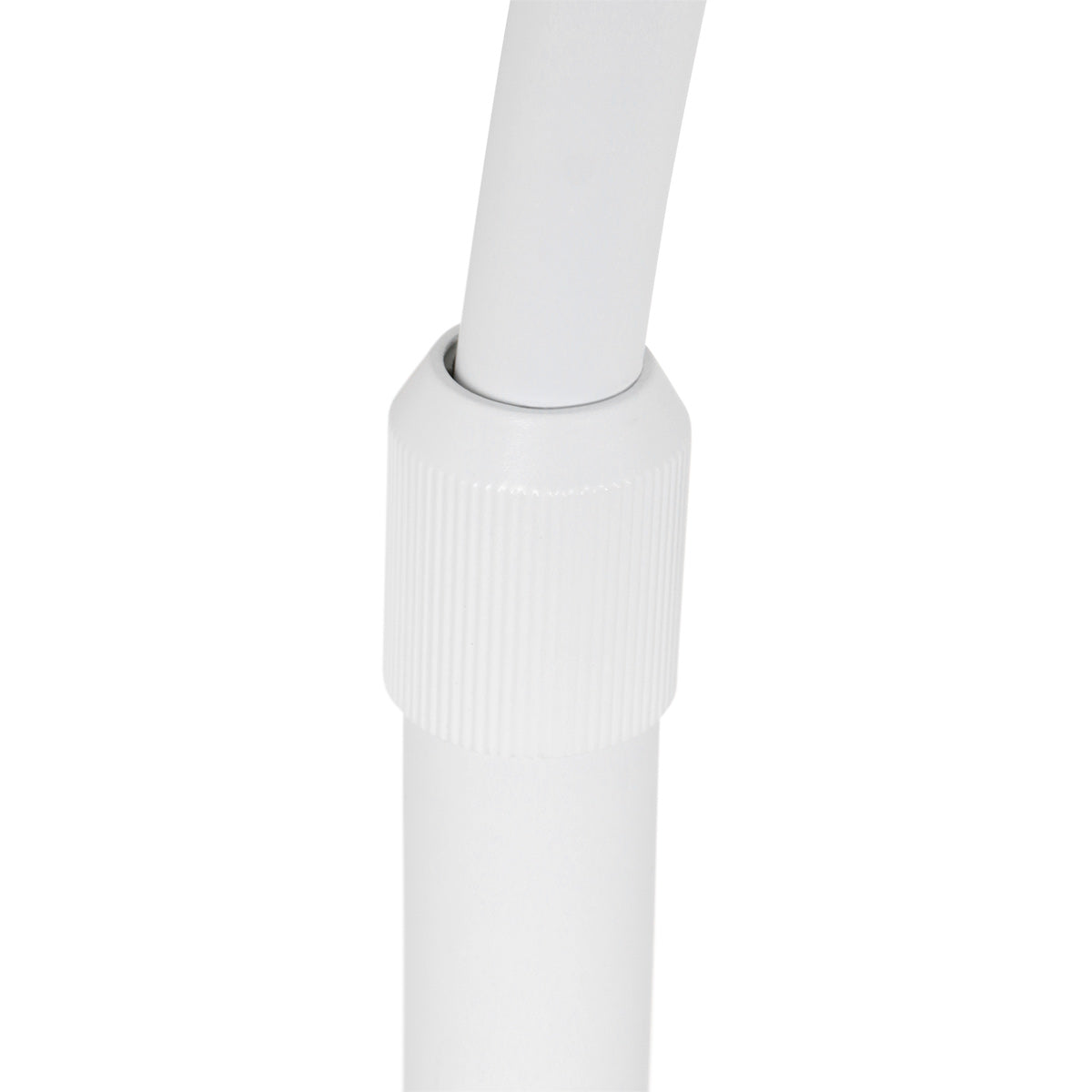 Lampadaire arc blanc fibres naturelles salon – Ø50 cm