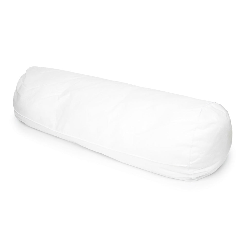 Coussin traversin blanc uni – Forme cylindrique – 35x100 cm