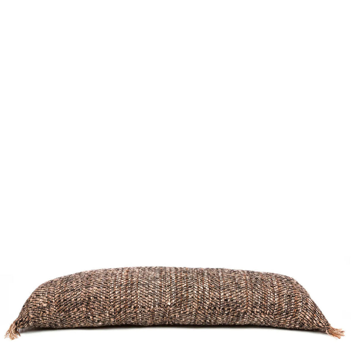 Housse de coussin rectangulaire noir cuivre - 35x100 cm