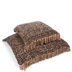 Housse de coussin noir cuivre en coton - 60x60 cm