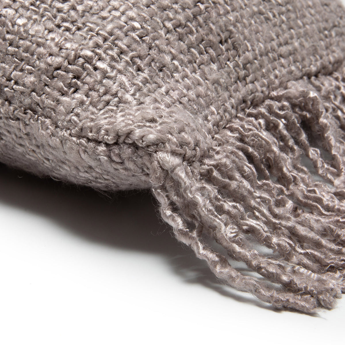 Housse de coussin rectangulaire coton gris perle - 35x100 cm