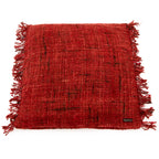 Housse de coussin rouge cerise en coton - 60x60 cm
