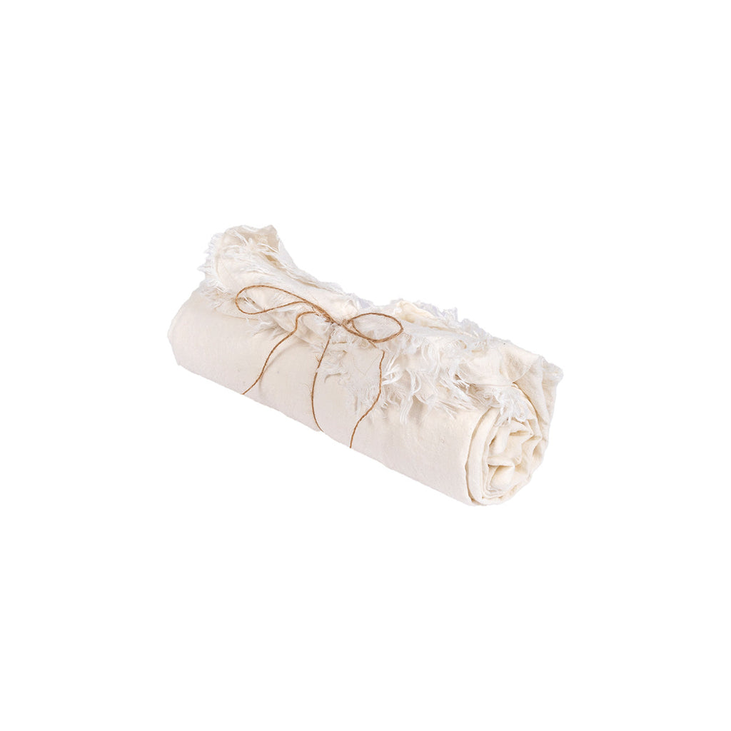 Nappe en lin blanc 150x200 cm