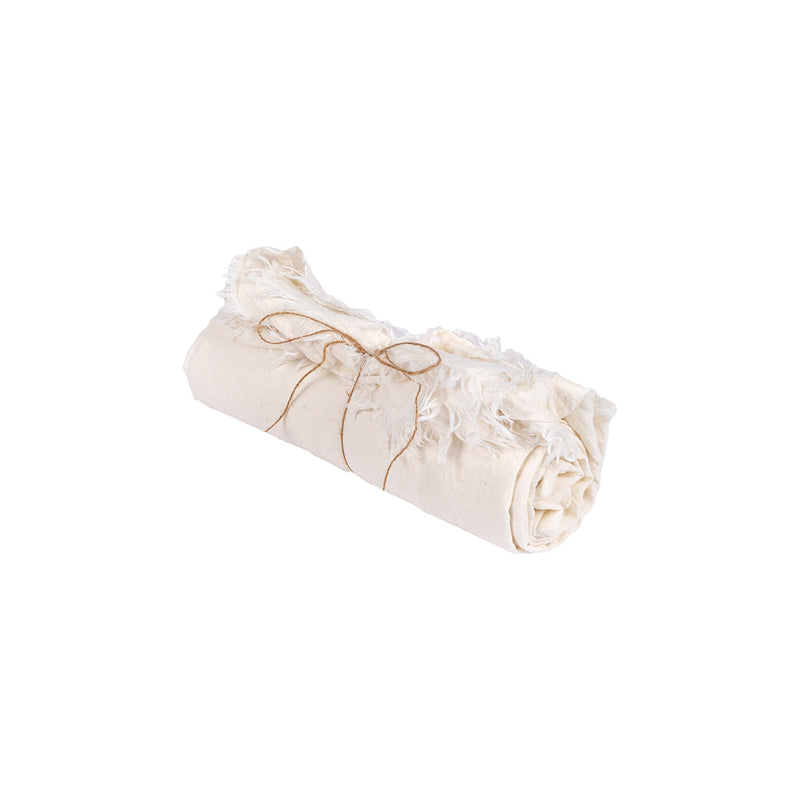 Nappe en lin blanc 150x200 cm