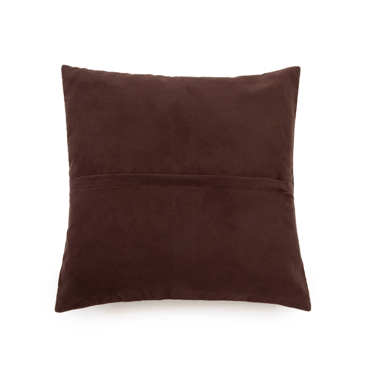 Housse de coussin en cuir marron - 40x40 cm