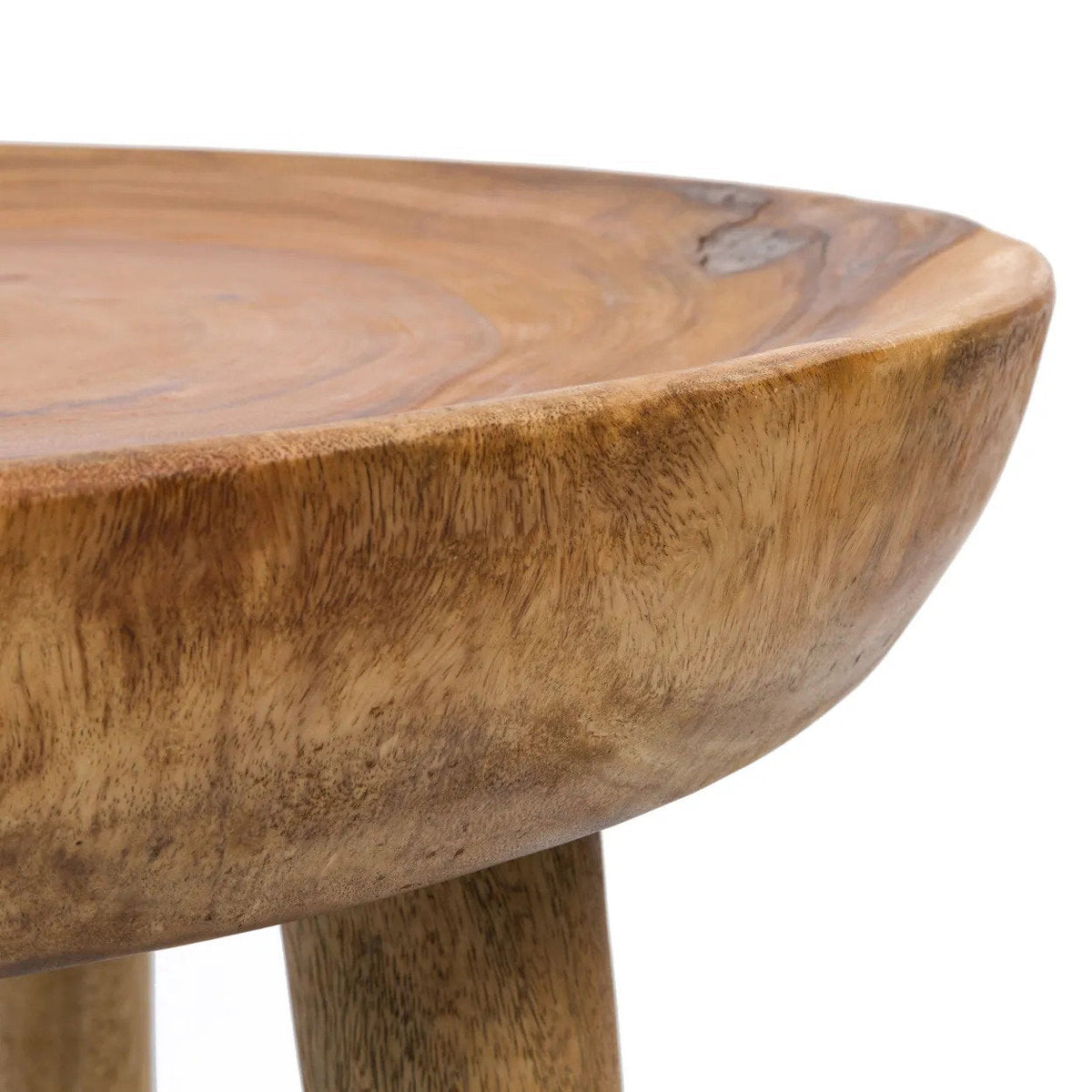 Table basse en bois massif de Munggur naturel 70x70 cm