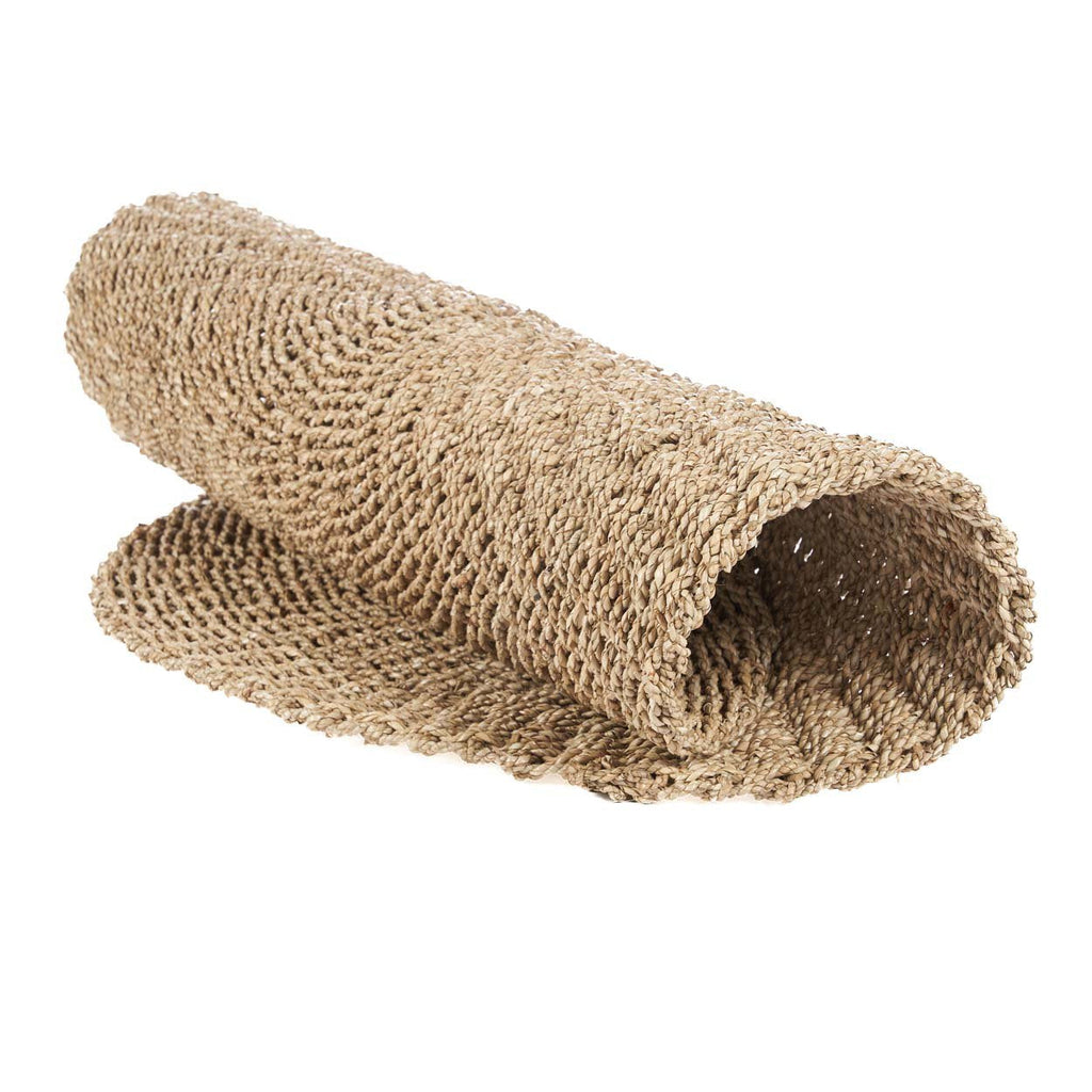Tapis rond en sisal tressé beige naturel – Ø100 cm