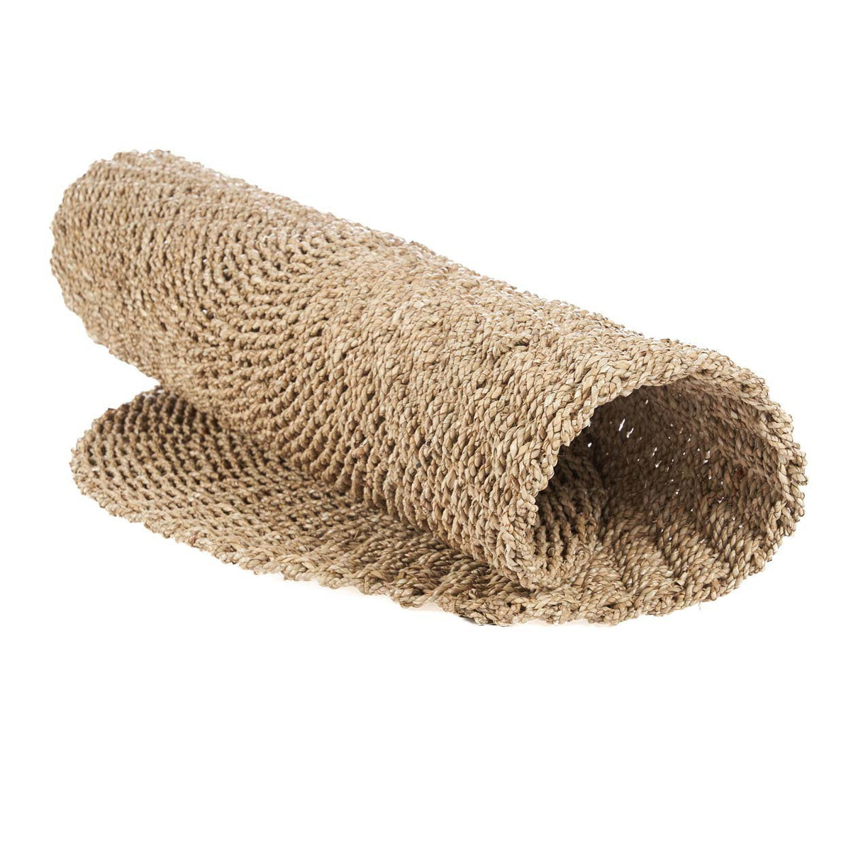 Tapis rond en sisal tressé beige naturel – Ø100 cm