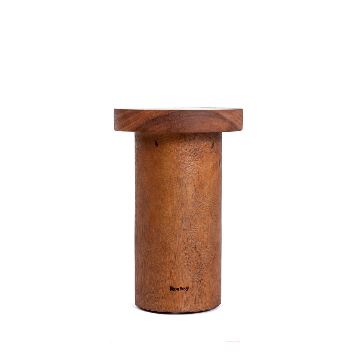 Table d’appoint en bois de Suar naturel 45x30 cm