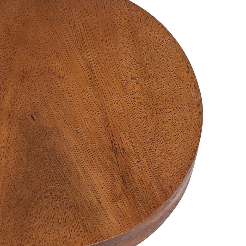 Table d’appoint en bois de Suar naturel 45x30 cm