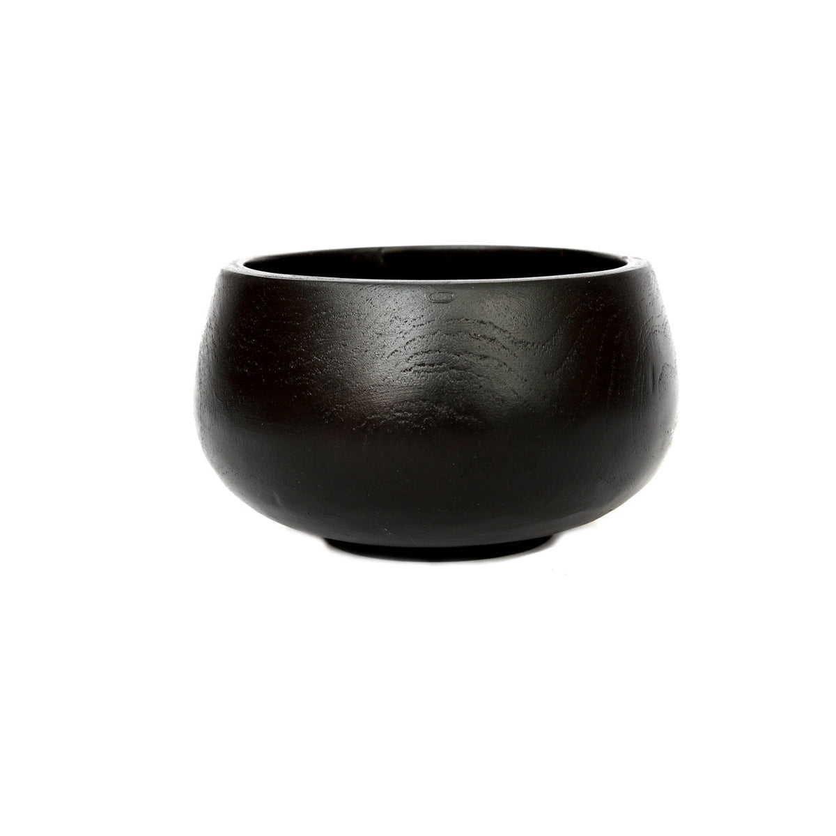 Bol en teck noir 15 cm fait main