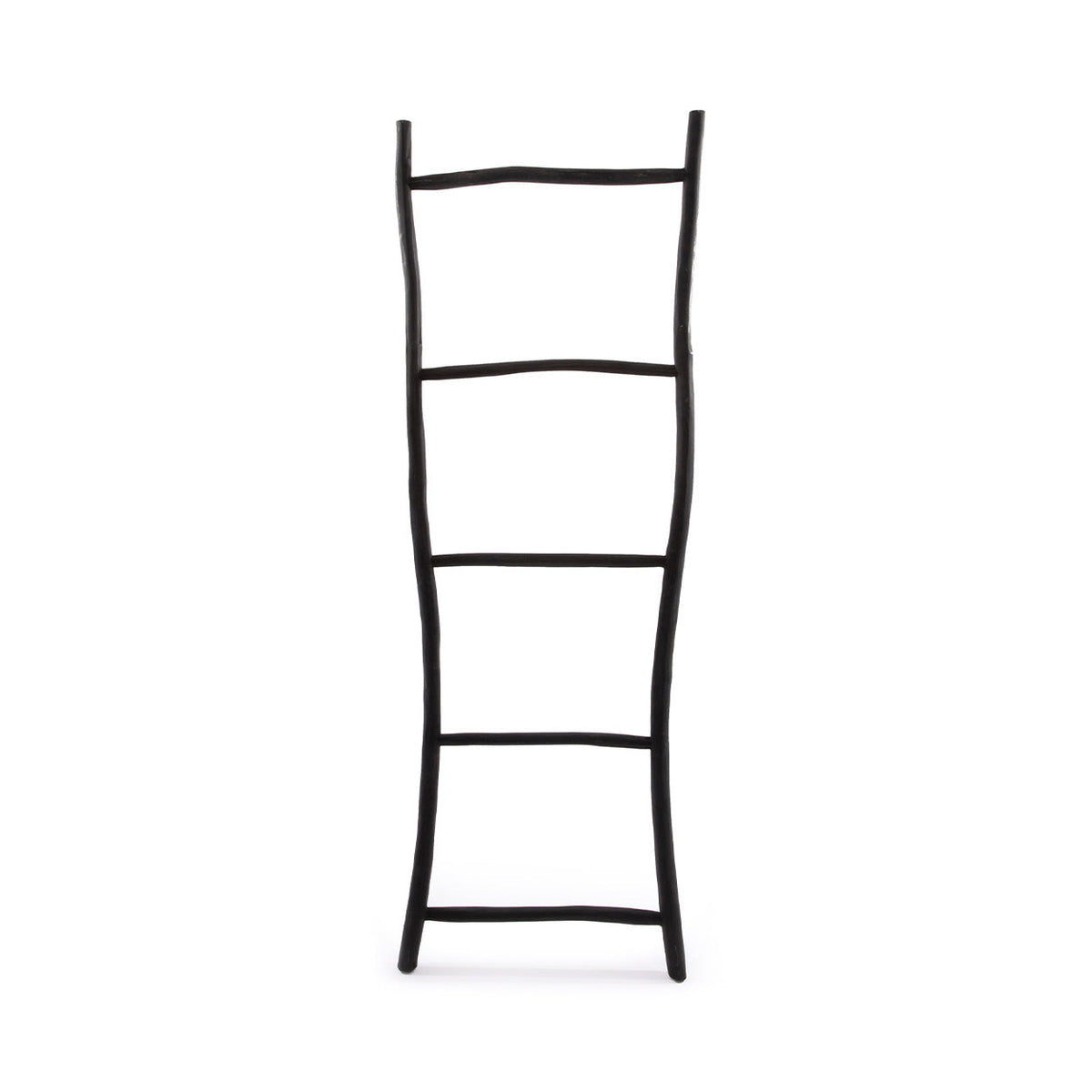 Échelle décorative en teck noir 165 cm pour serviettes