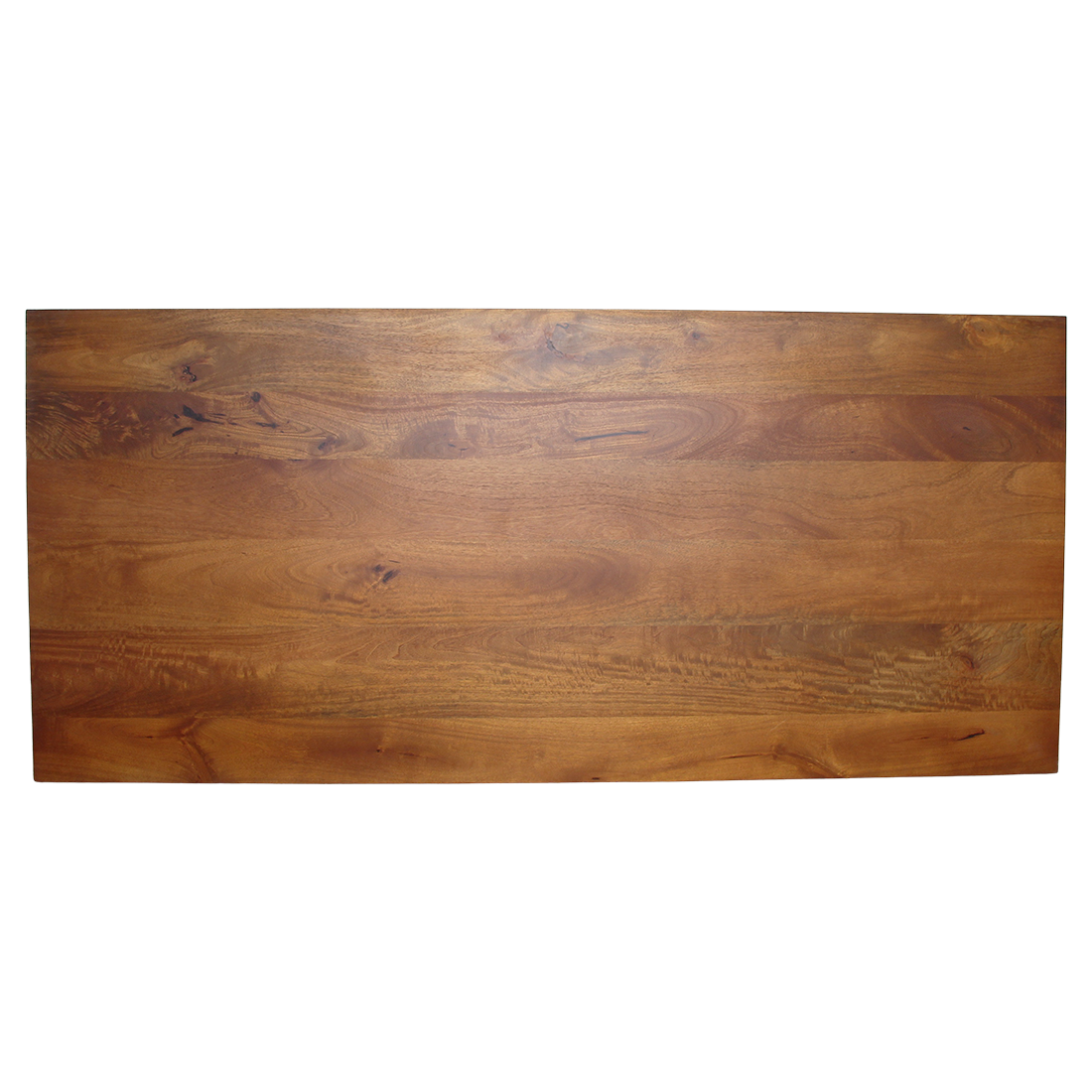 Table à manger manguier brun bords arrondis – 200x90 cm