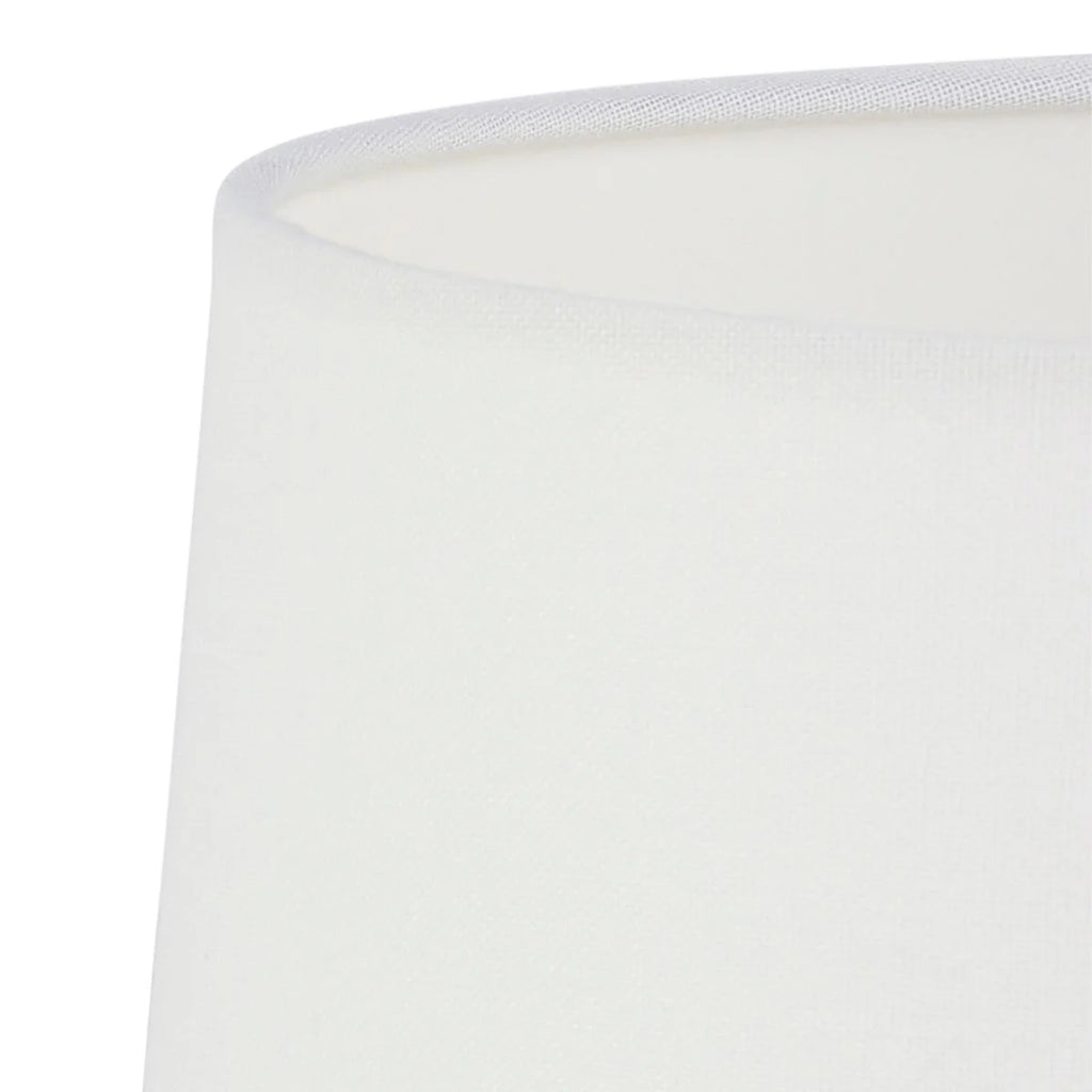 Abat-jour cylindrique en tissu blanc pour intérieur, diamètre 30 cm