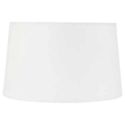 Abat-jour cylindrique en tissu blanc pour intérieur, diamètre 30 cm