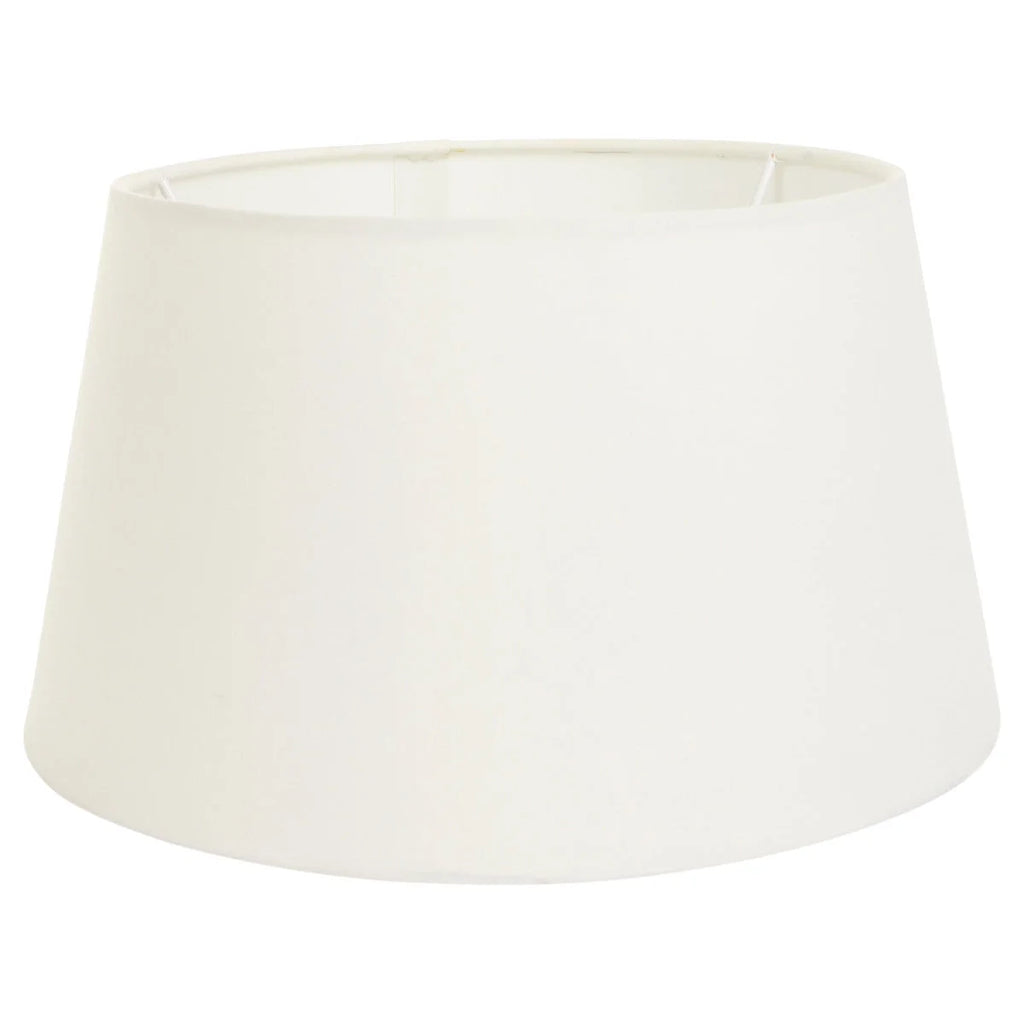 Abat-jour cylindrique en tissu crème pour intérieur, diamètre 30 cm