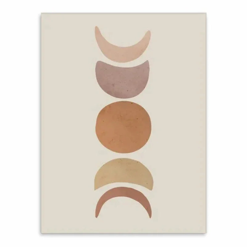 Affiche phases de la lune