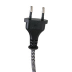Ampoule noire européenne avec cordon en chevron pour applique murale en bois naturel