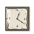 Horloge murale style bande dessinée gris
