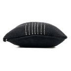 Housse de coussin coton noir et blanc 50x50 cm