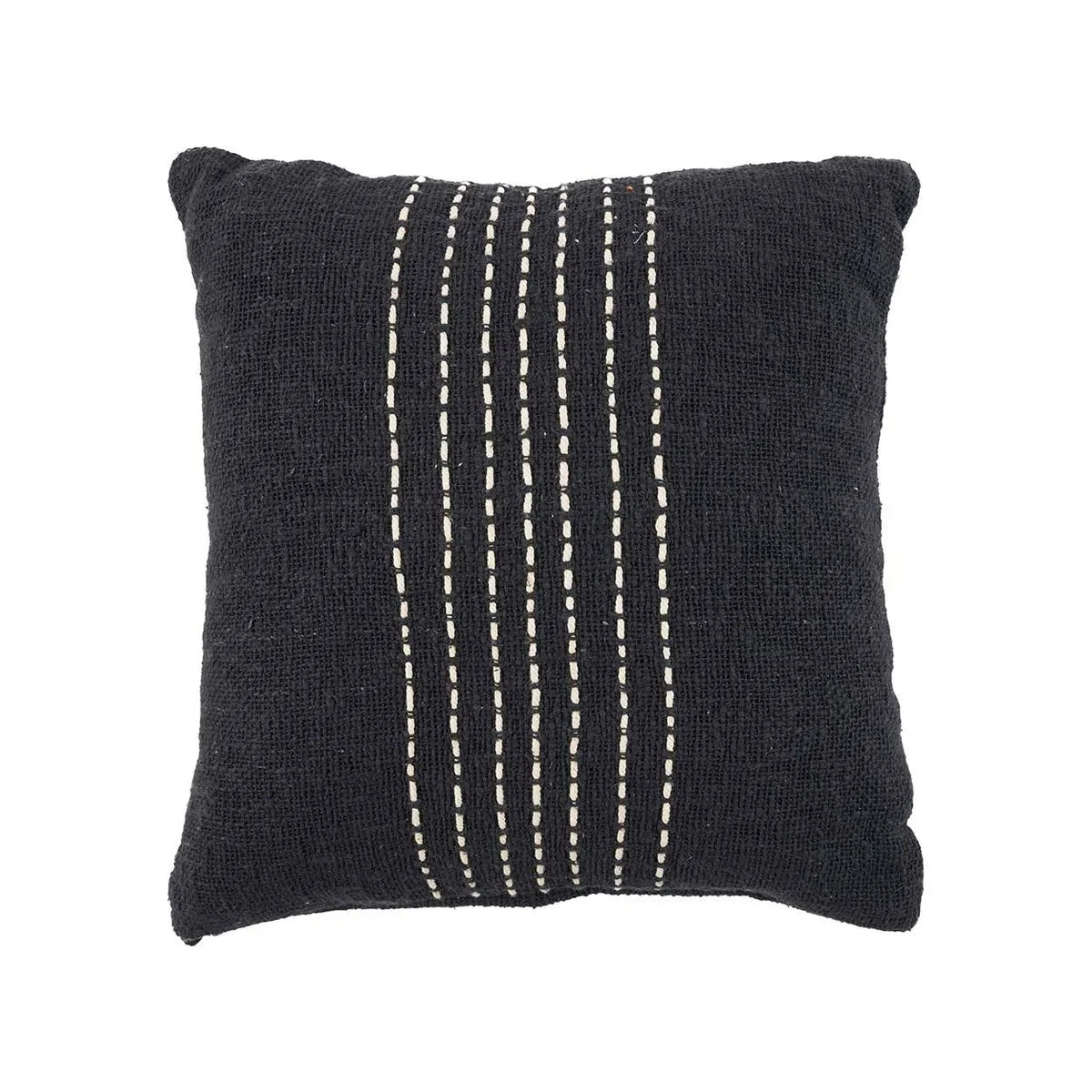 Housse de coussin coton noir et blanc 50x50 cm
