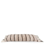 Housse de coussin rectangulaire beige en coton - 35x100 cm