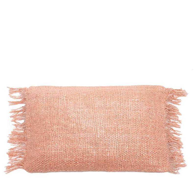 Housse de coussin rectangulaire rose saumon - 30x50 cm
