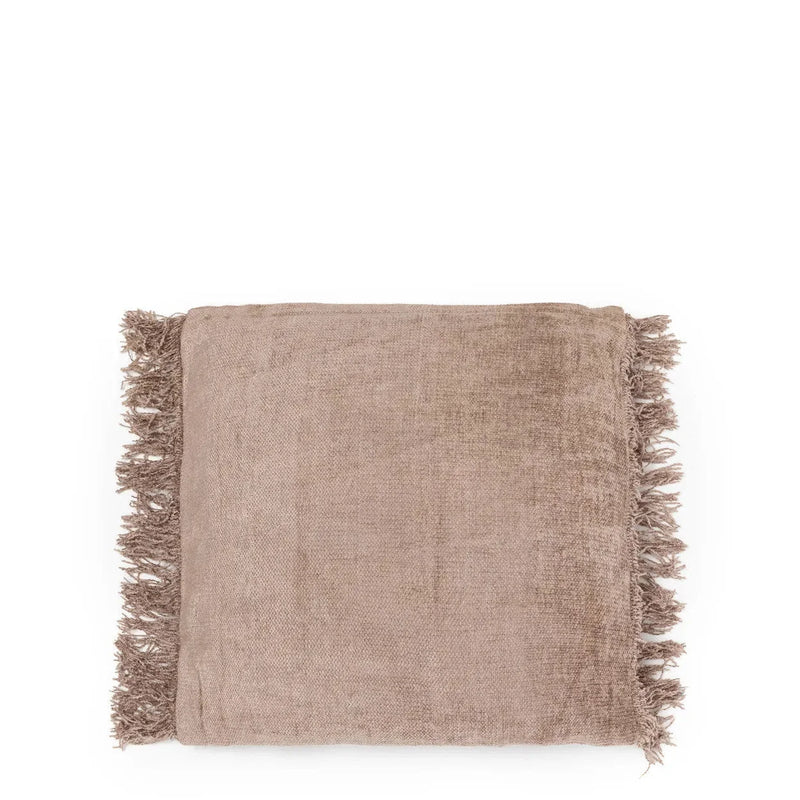 Housse de coussin en velours béton 40x40 cm
