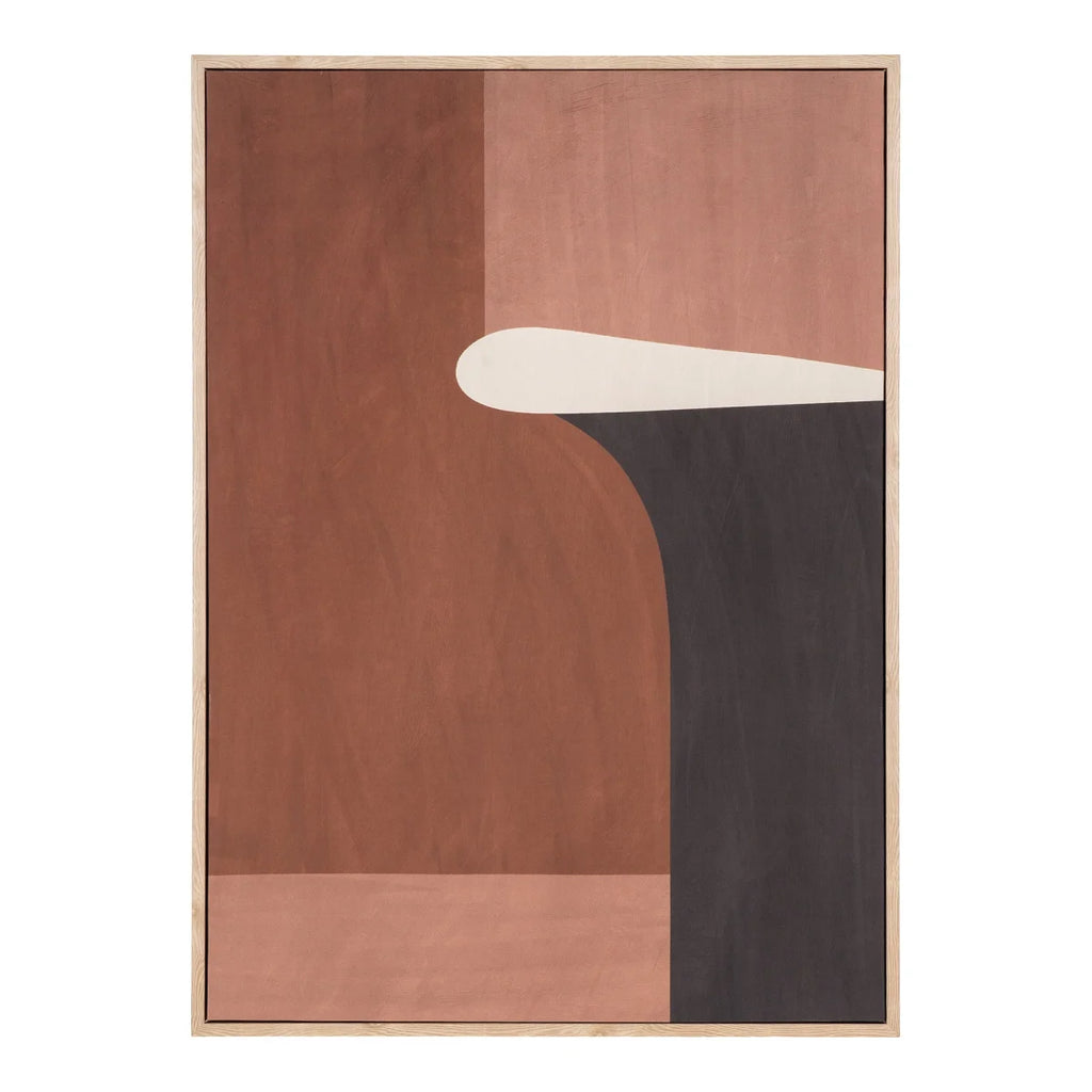 Impression sur toile marron beige 50×70 cm