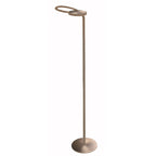 Lampadaire en métal bronze avec tête orientable et dimmable, hauteur 132 cm