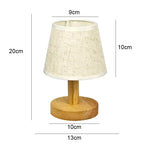  Lampe avec pied en bois clair