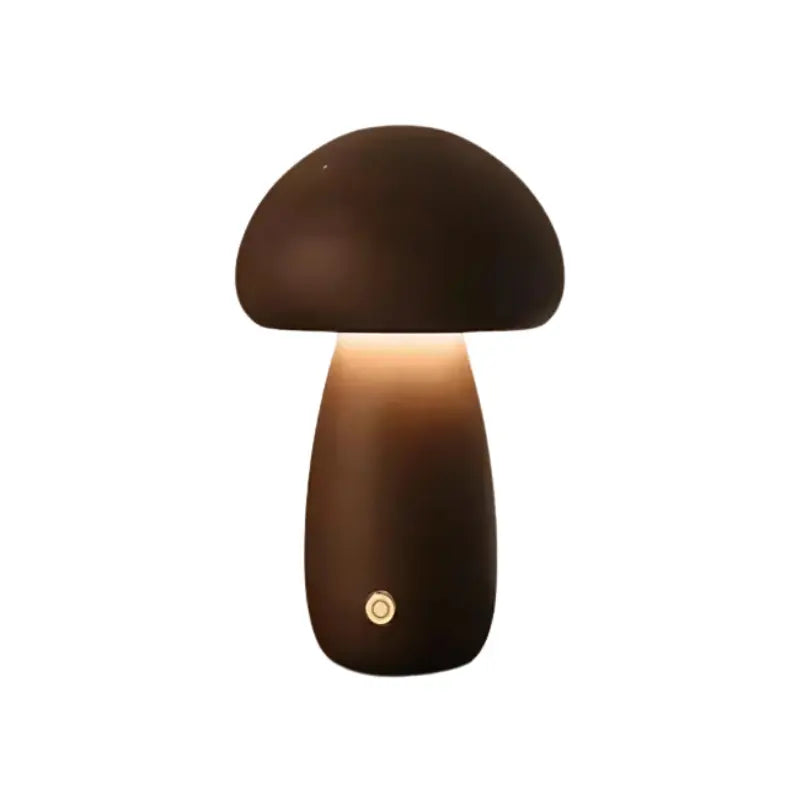 Lampe champignon en bois