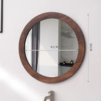 Variante 3 du Miroir Bois Rond Salle De Bain