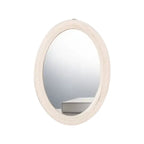 Miroir rotin blanc