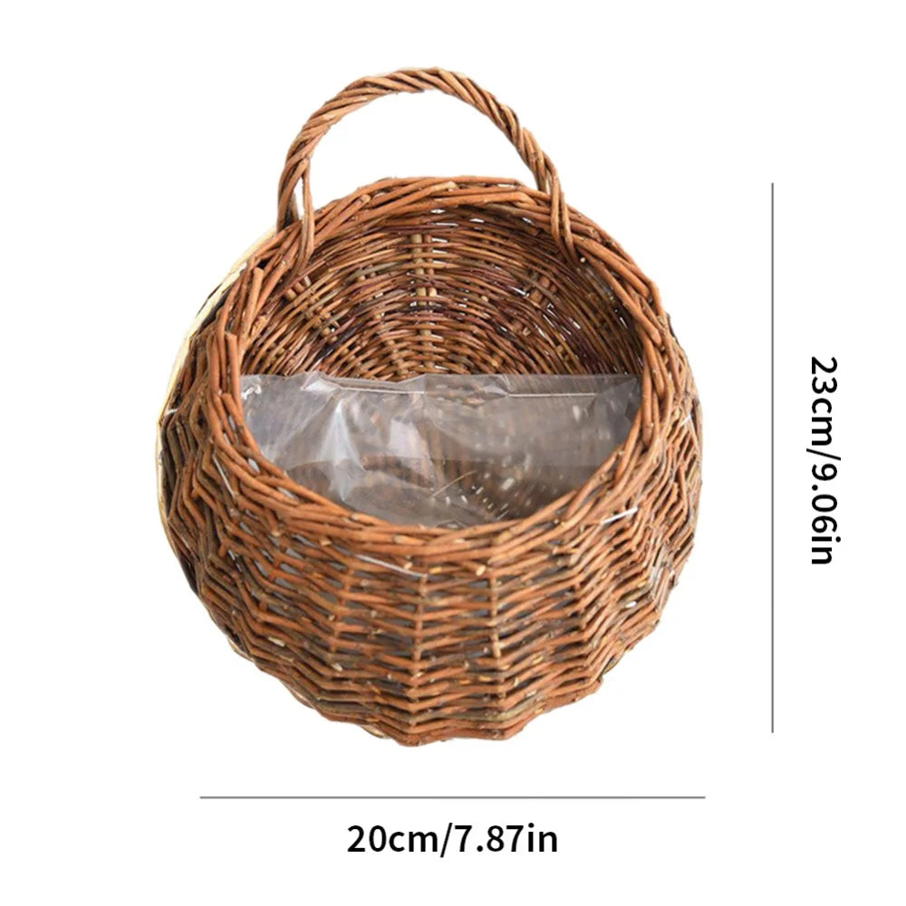 Panier mural en osier petit