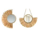 petit miroir raphia