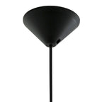 Suspension en verre ambré avec ampoule apparente, plafonnier noir de 100 cm