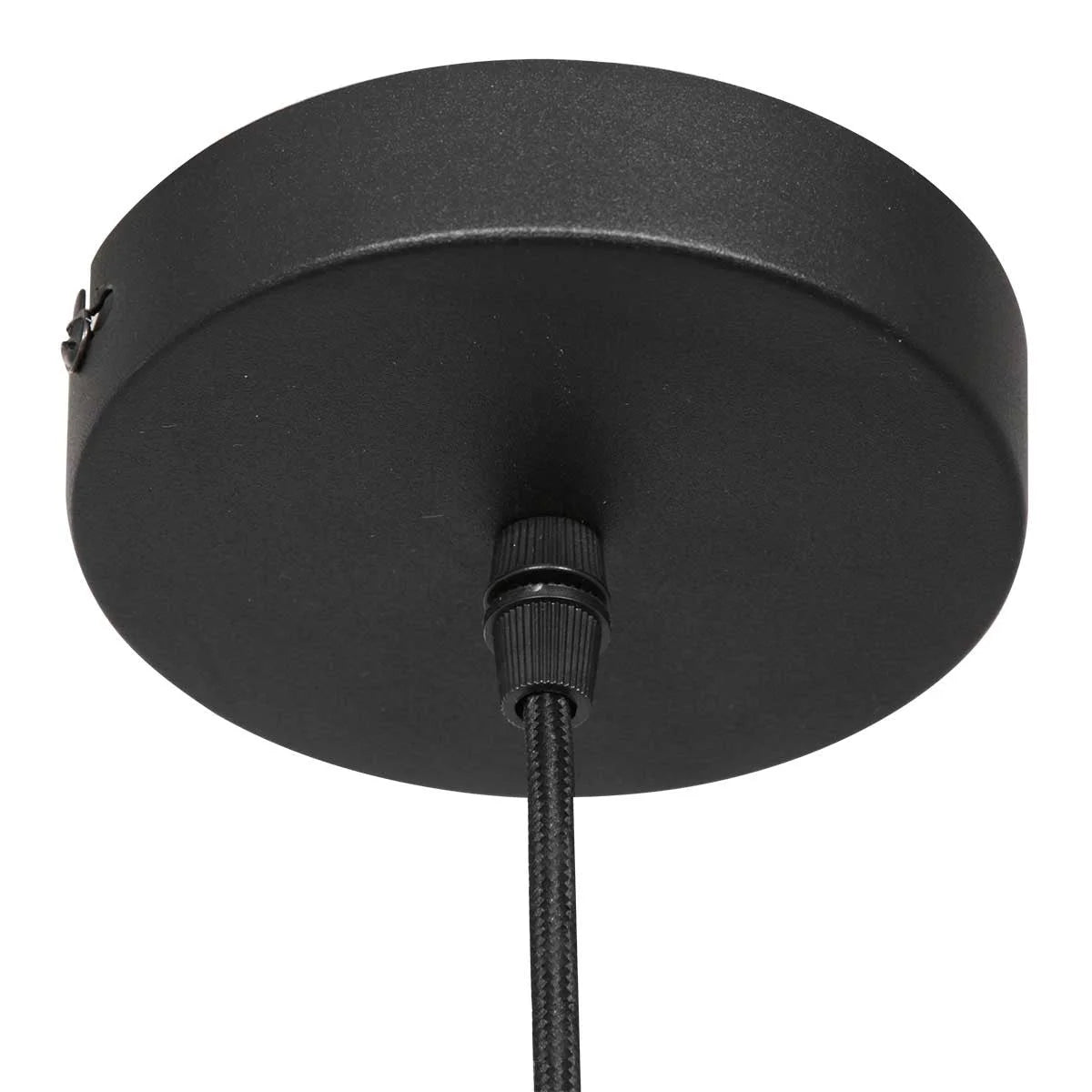 Luminaire suspendu en verre ambre et métal doré, forme sphère, Ø25 cm