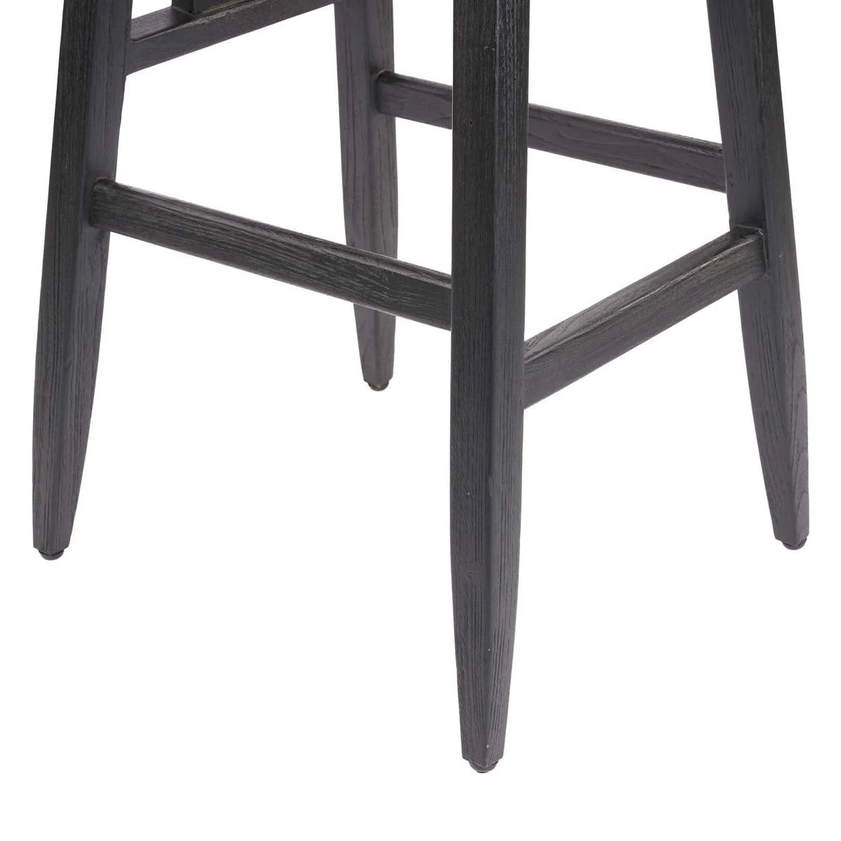 Tabouret de bar en bois noir 109 cm élégant