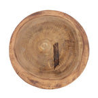 Tabouret en bois de suar naturel sculpté 45 cm
