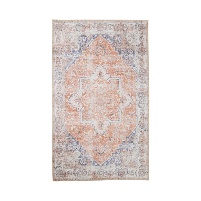 Tapis persan orange et bleu rectangulaire 160x230 cm