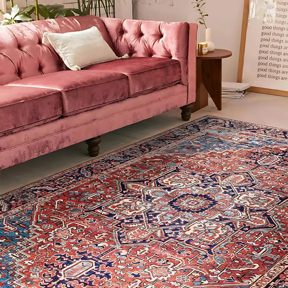 Tapis rouge oriental, vue générale